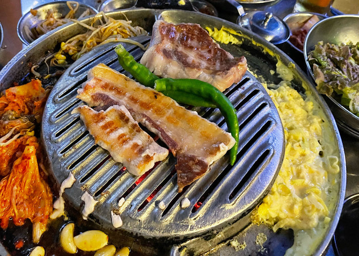 Kimchi braten für Korean BBQ