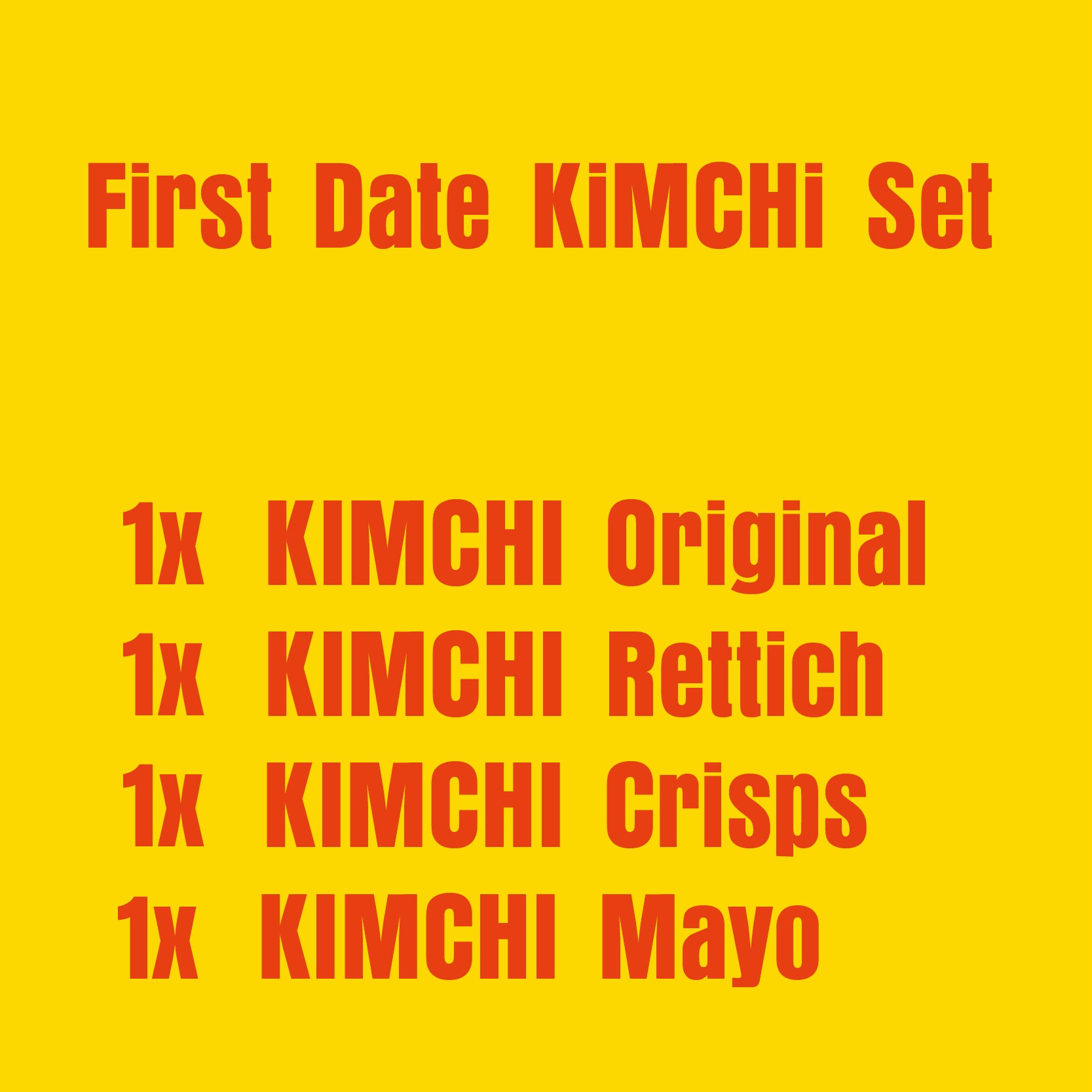 First Date KiMCHi Set