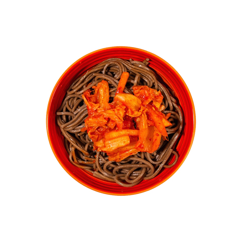 Veganes koreanisches Kimchi, traditionell fermentiert und hergestellt in Hamburg