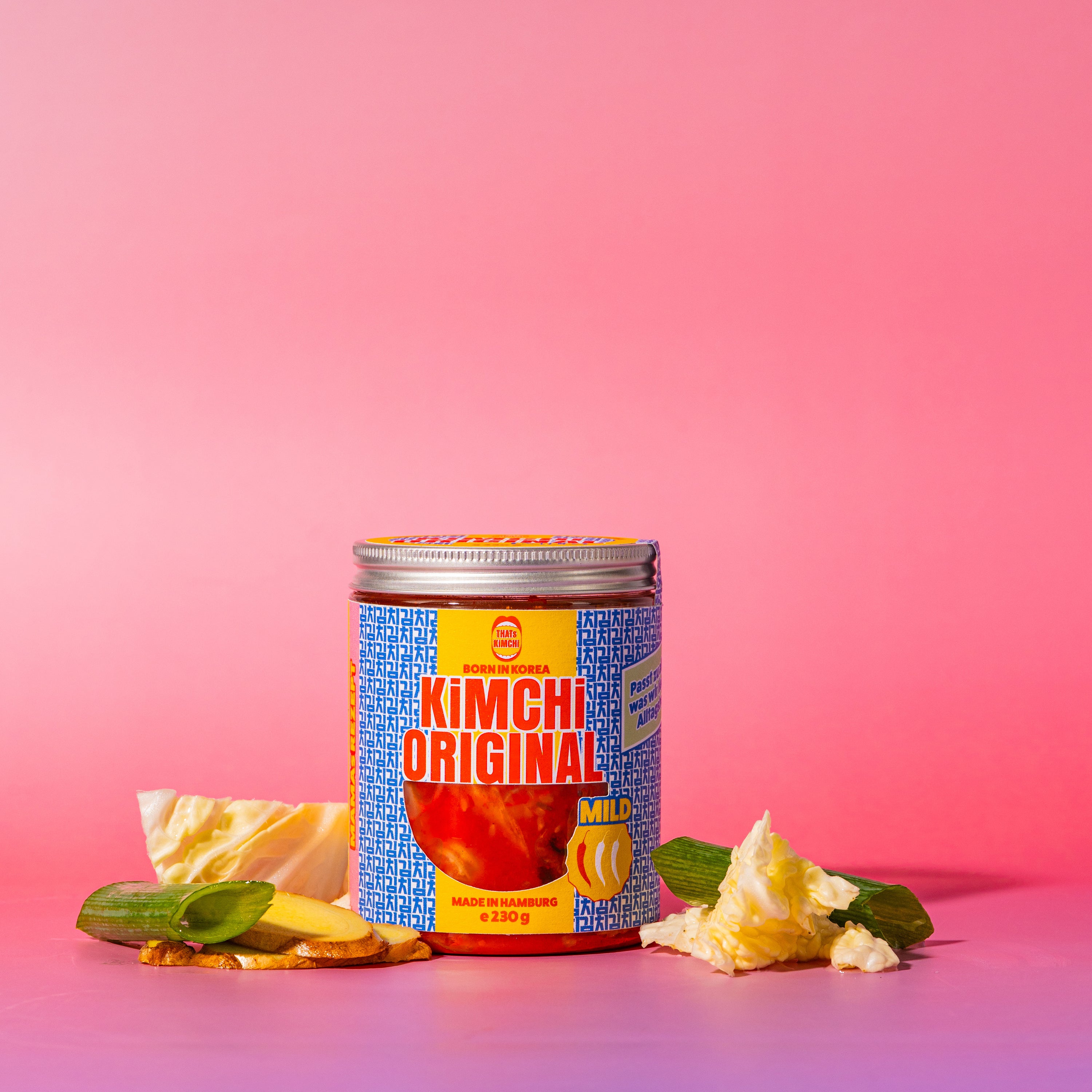THATs KiMCHi Original mild – veganes koreanisches Kimchi im Glas, handfermentiert in Hamburg
